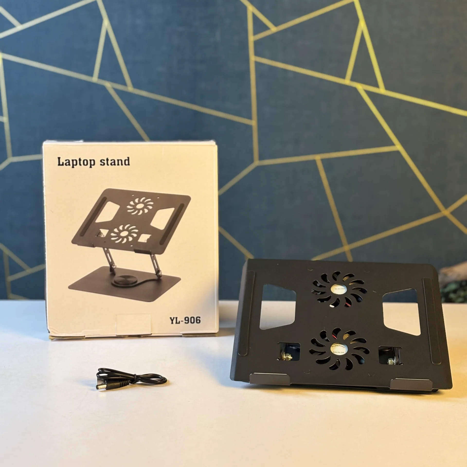 360 degree rotate laptop stand with fan -YL906